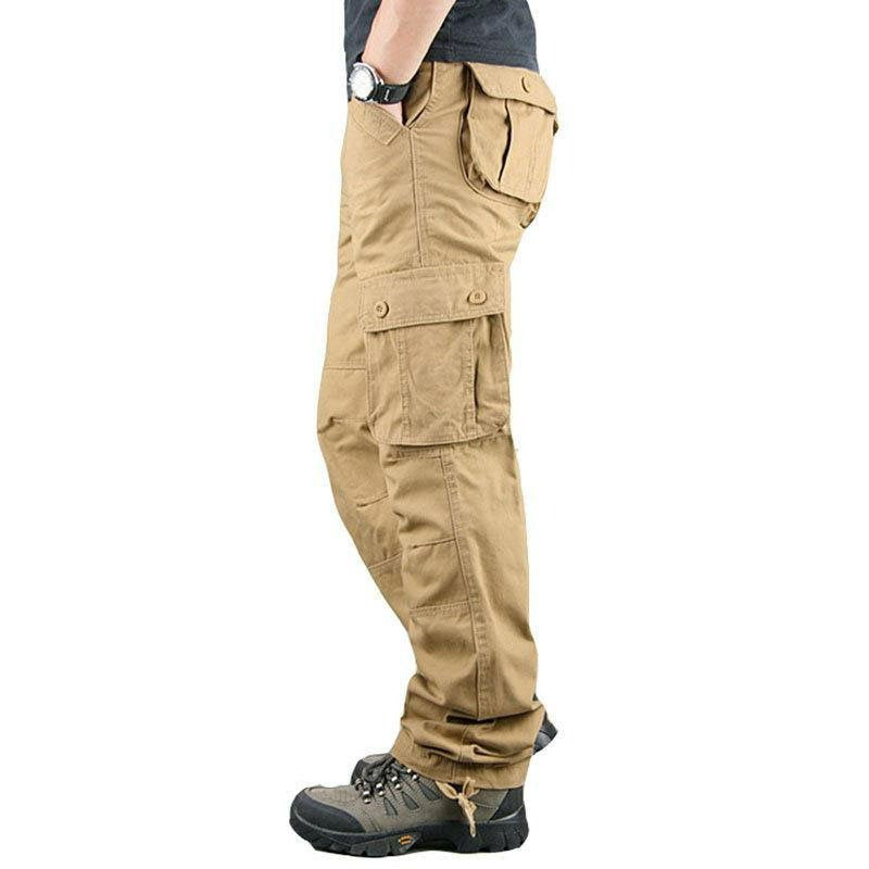 Men's Multi-Pocket Straight Cargo Pants