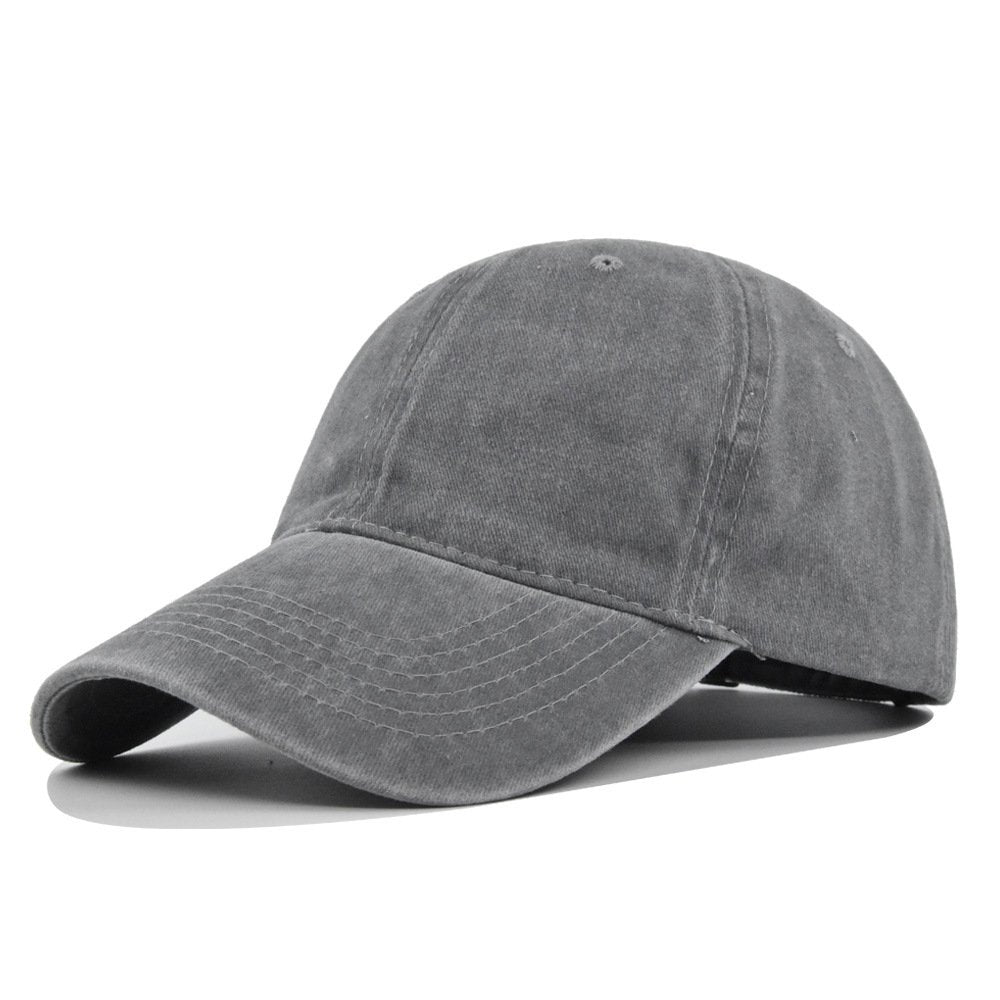 Solid Color Washed Baseball Cap