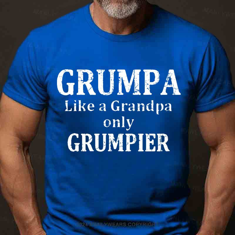 Grumpa Like A Grandpa Only Grumpier Men's T-Shirt