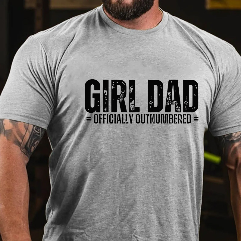 Girl Dad Officially Outnumbered Men T-shirt