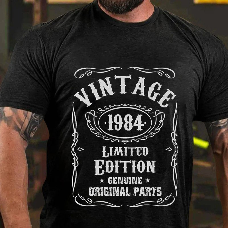 Vint Age 1984  Limited  Edition  Genuine  Original Parts T-Shirt