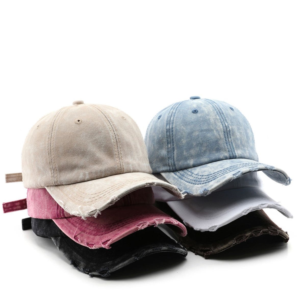 West Style Plain Washed Cap