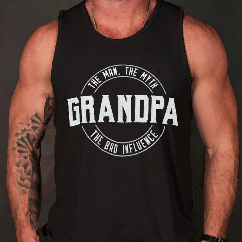 Grandpa The Man The Myth Tank Top