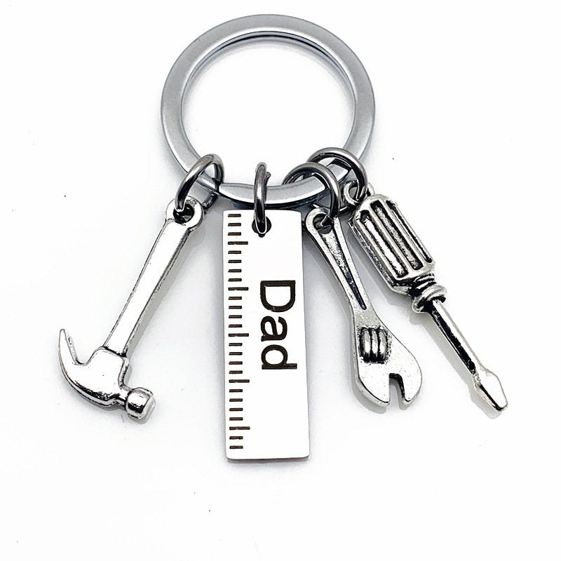 Stainless Steel Father's Day Gift Keychain