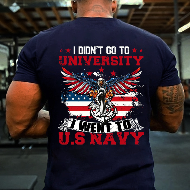 I Didn't Go To University I Went To U.S Nayy T-shirt