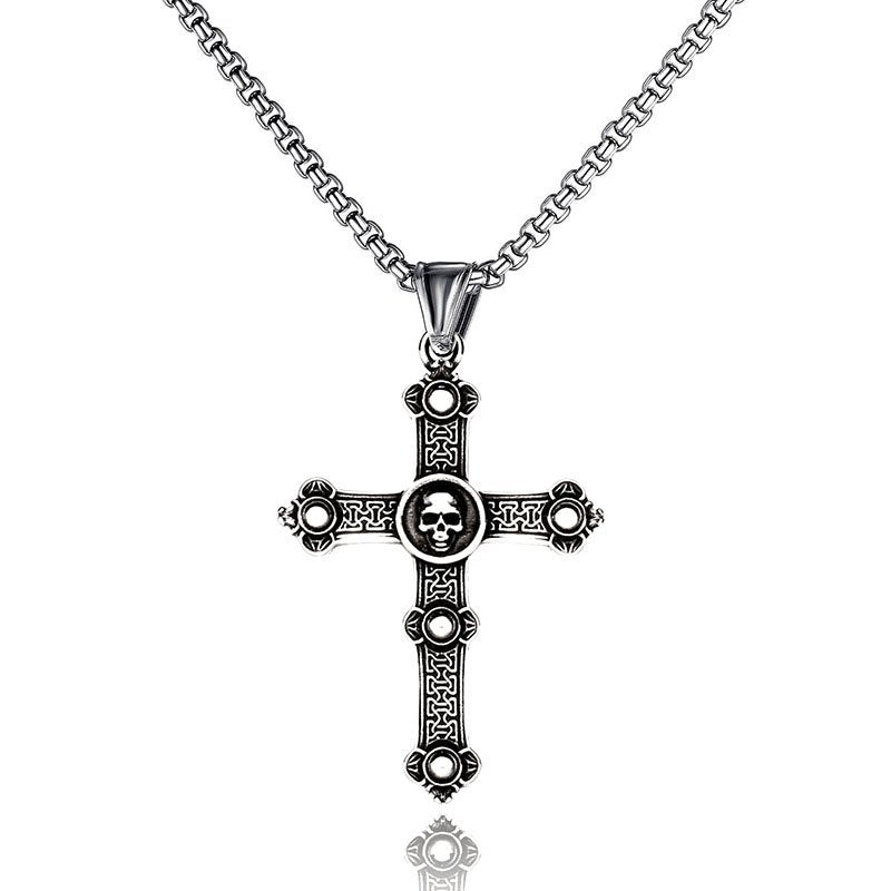 stainless steel cross necklace