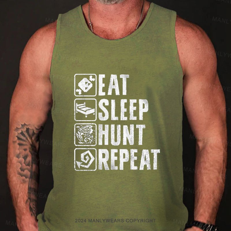 Eat Sleep Hunt Orepeat Tank Top