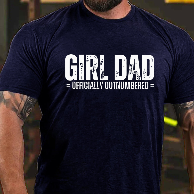 Girl Dad Officially Outnumbered Men T-shirt