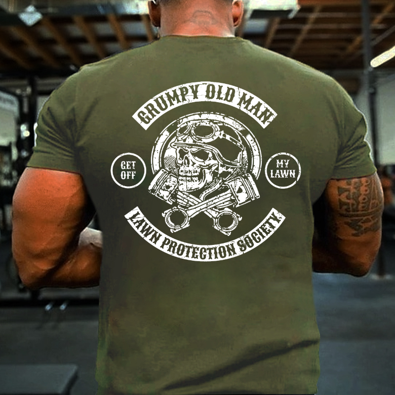 Grumpy Old Man Lawn Protection Society T-shirt