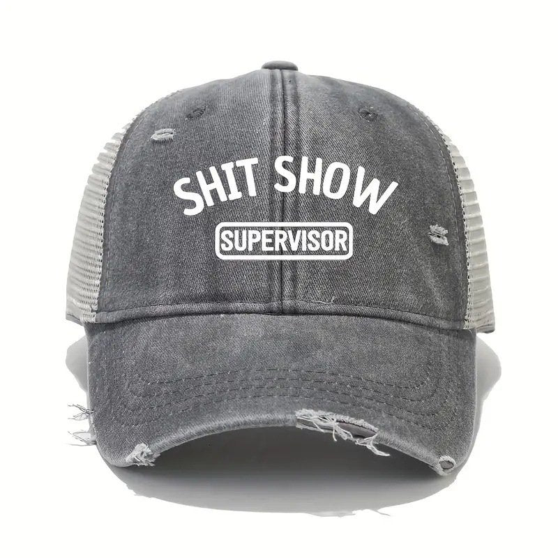 Shit Show Supervisor Funny Trucker Cap