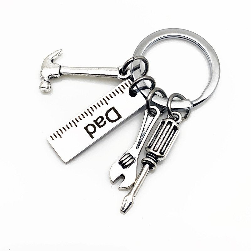 Stainless Steel Father's Day Gift Keychain