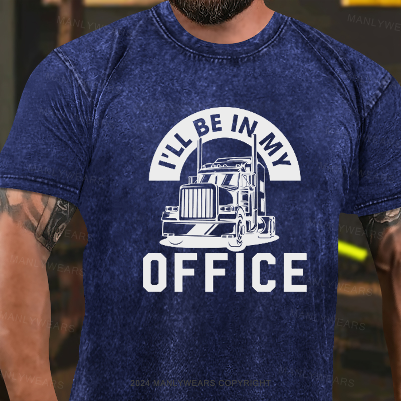 I'll Be In My Office Washed T-Shirt