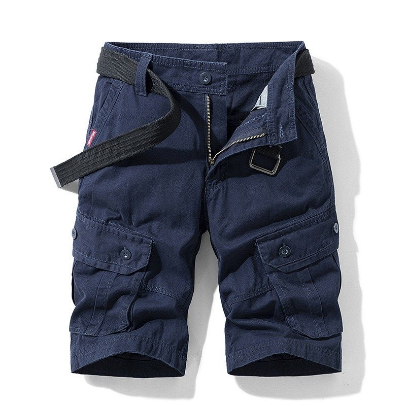 Men's Casual Straight With Multiple Pockets Shorts