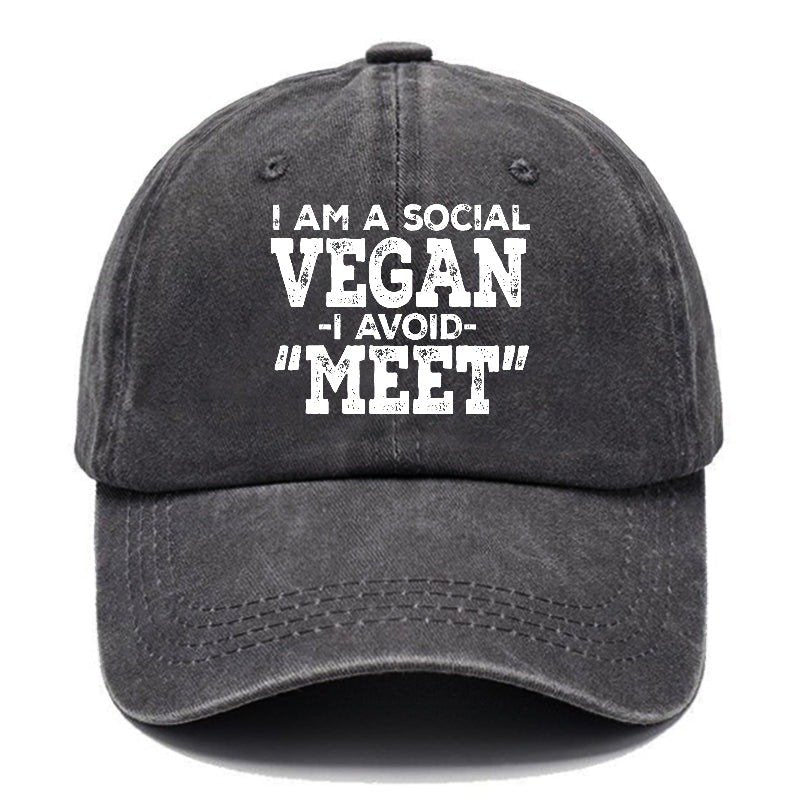 I Am A Social Vegan I Avoid Meet Cap