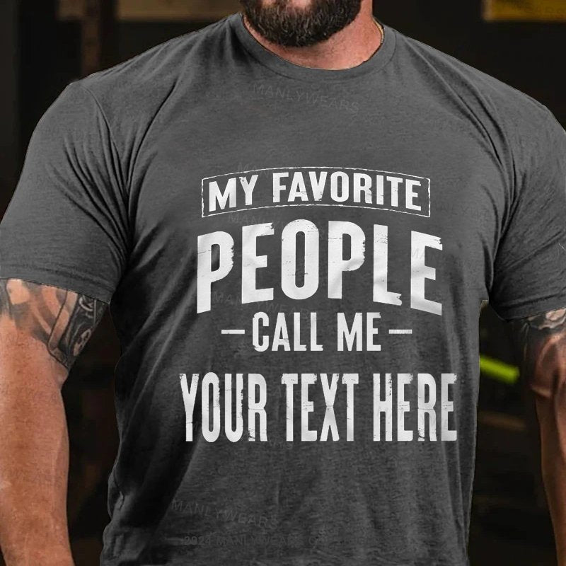 Personalized Cotton Short Sleeve T-Shirt