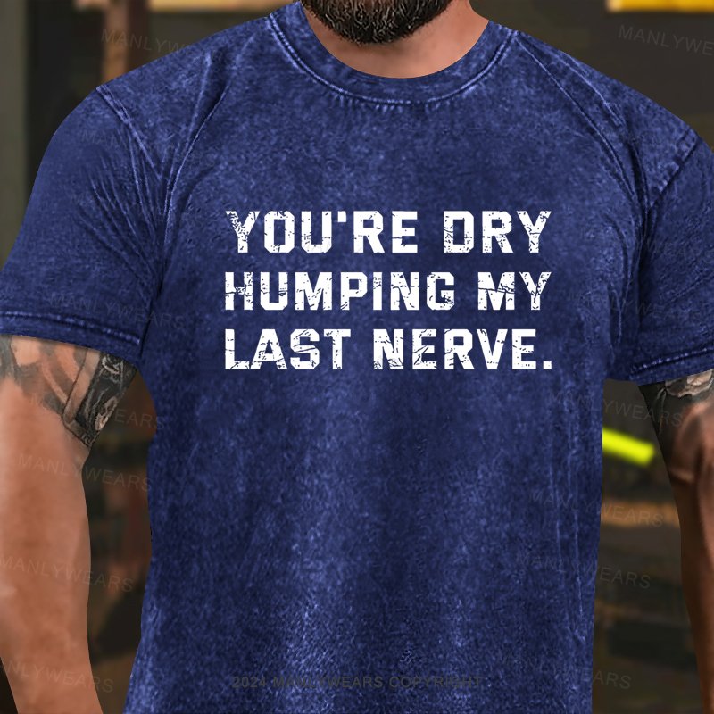 You're Dry Humping My Last Nerve Washed T-shirt