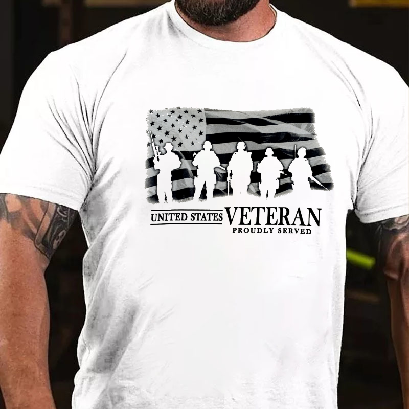 United States Veteran Proudly Served T-shirt