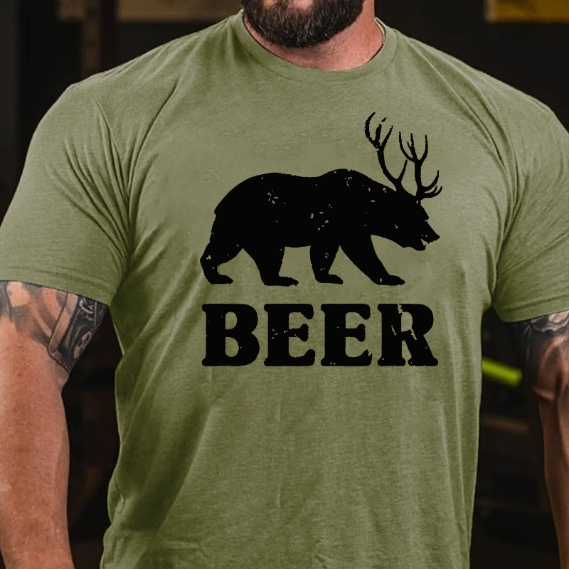 Bear Deer Funny T-shirt