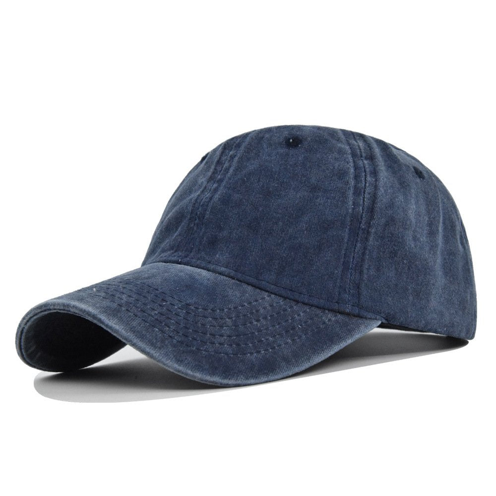 Solid Color Washed Baseball Cap