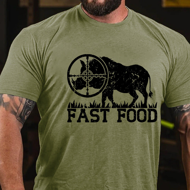 Fast Food Wild Pig Hunting T-shirt
