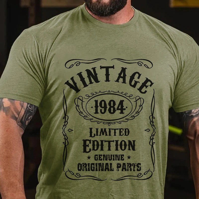 Vint Age 1984  Limited  Edition  Genuine  Original Parts T-Shirt