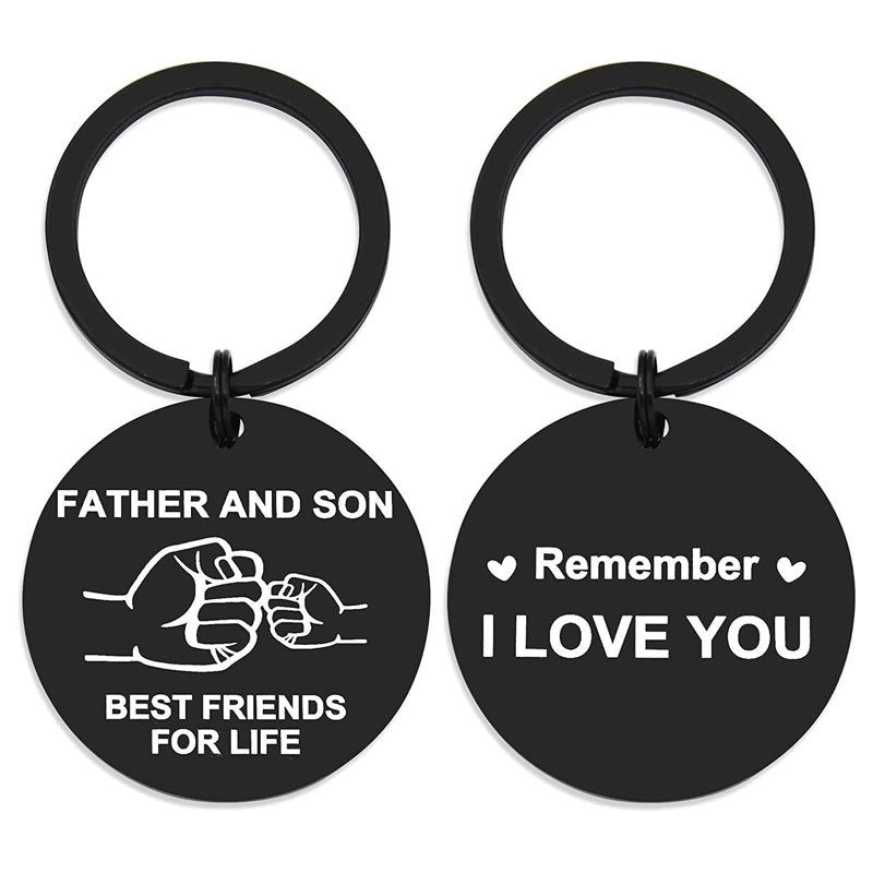 Stainless Steel Father's Day Gift Keychain Pendant