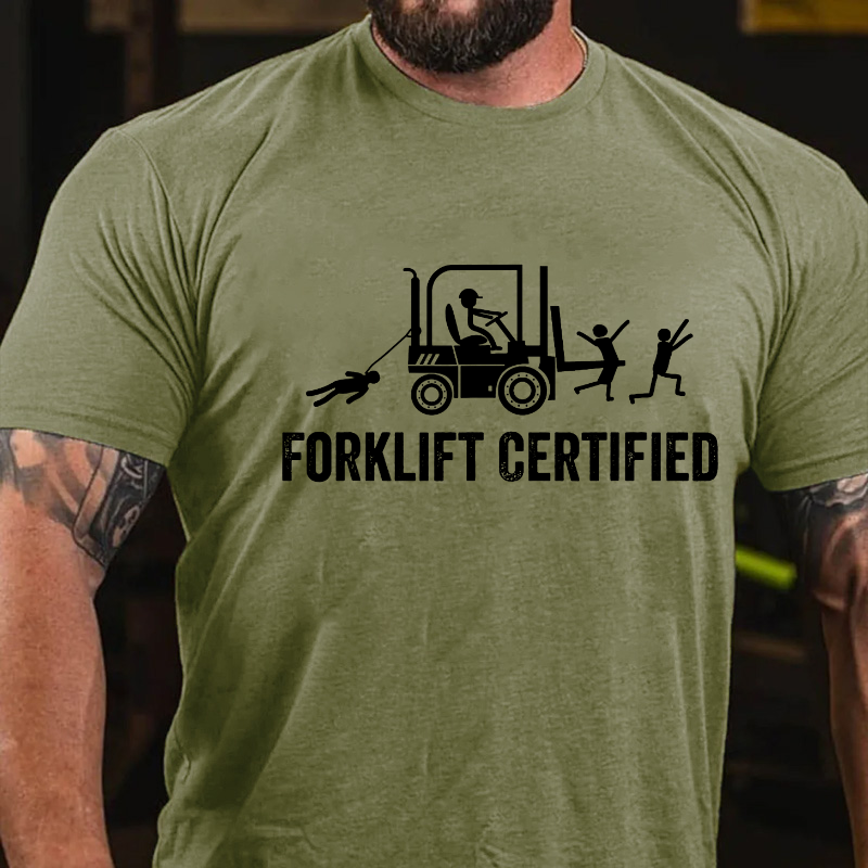 Funny Forklift Certified T-shirt