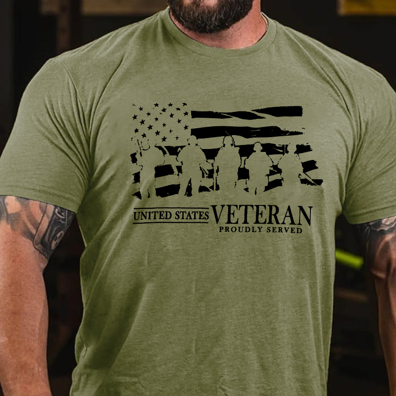 United States Veteran Proudly Served T-shirt