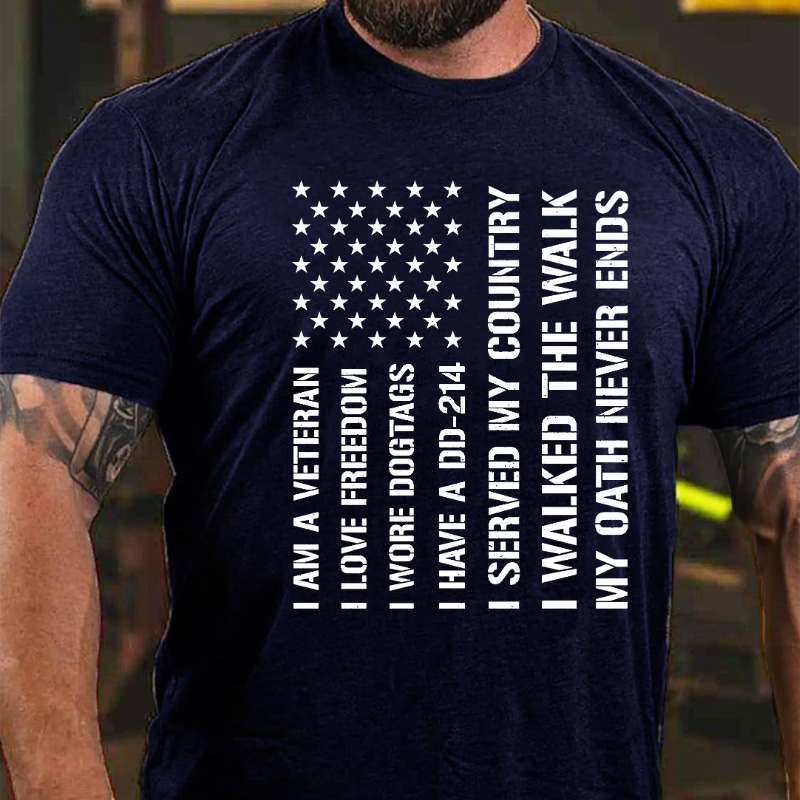 I Am Veteran I Love Freedom I Have A DD-214 Veteran T-shirt