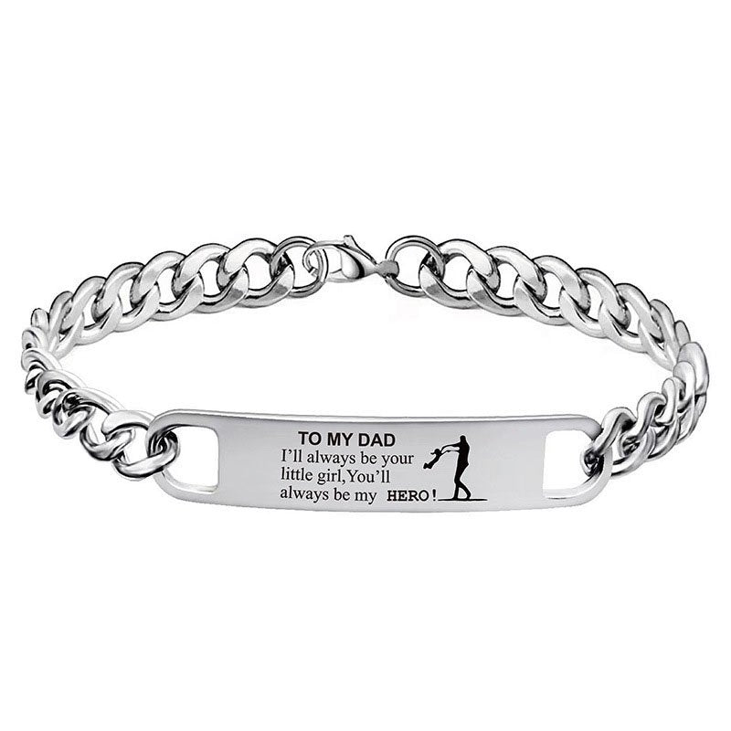 Stainless Steel Father's Day Gift Bracelet