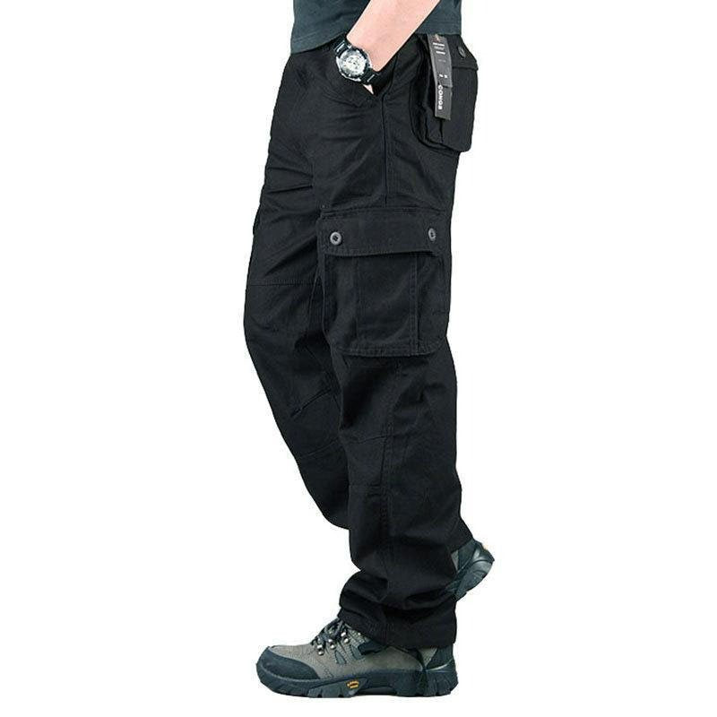 Men's Multi-Pocket Straight Cargo Pants