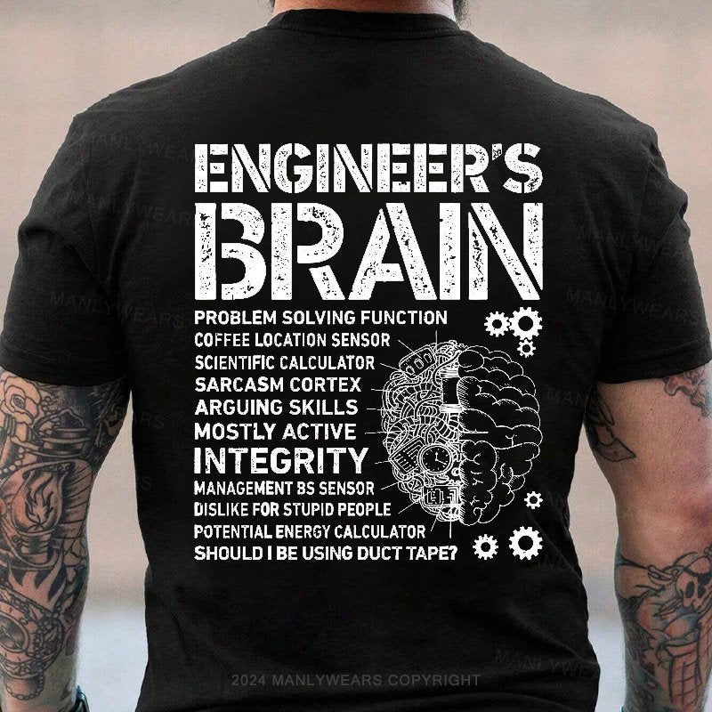 Engineer's Brain Funny Process Engineer T-shirt