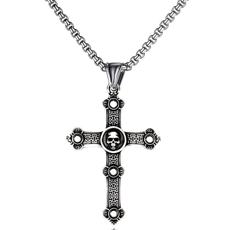 stainless steel cross necklace