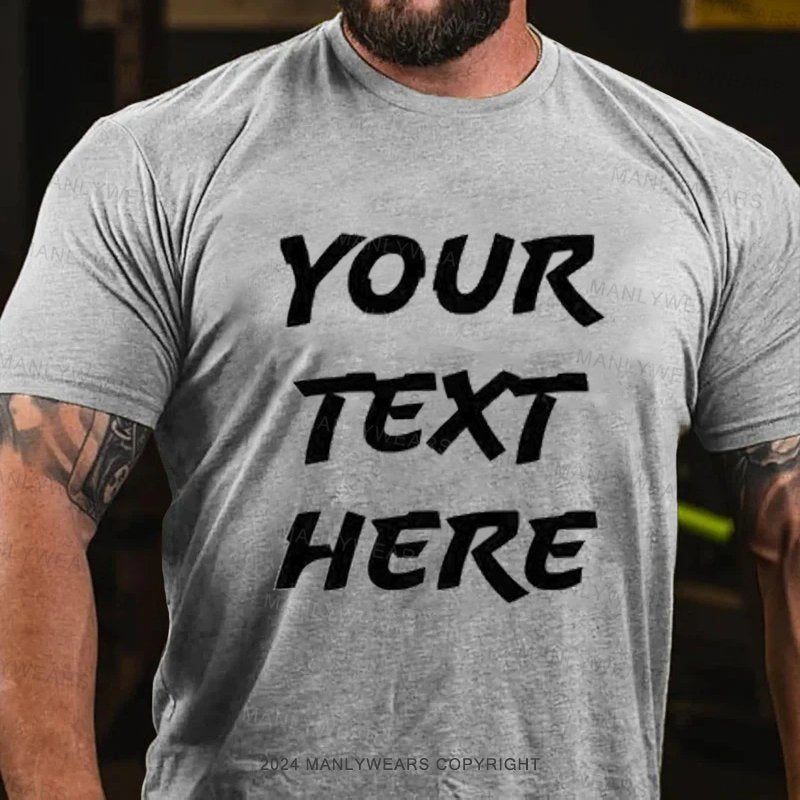 Personalized Text Short Sleeve T-Shirt