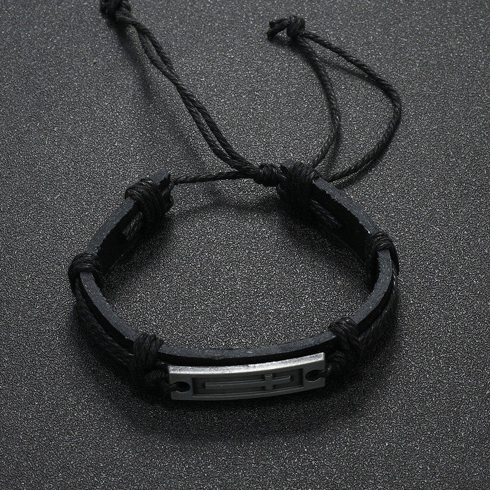 Alloy braided bracelet