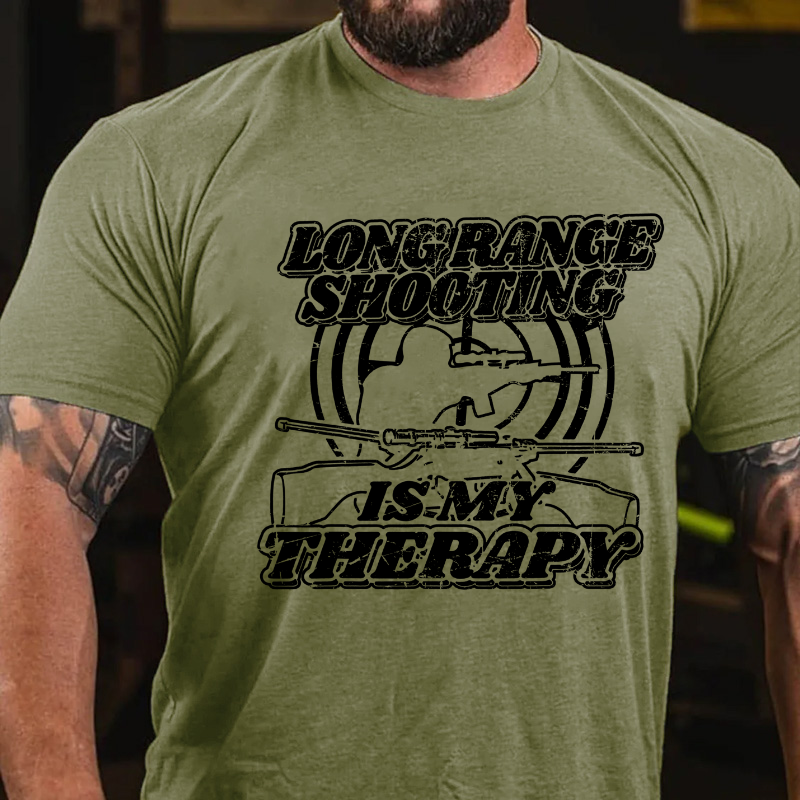 Long Range Shooting is My Therapy T-shirt