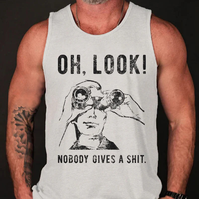 OH LOOK! Nobody Gives A Shit Tank Top