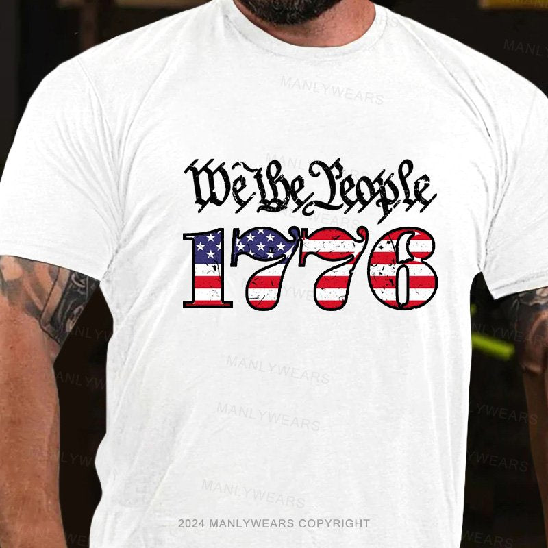 1776 Cotton Casual Short Sleeve T-Shirt