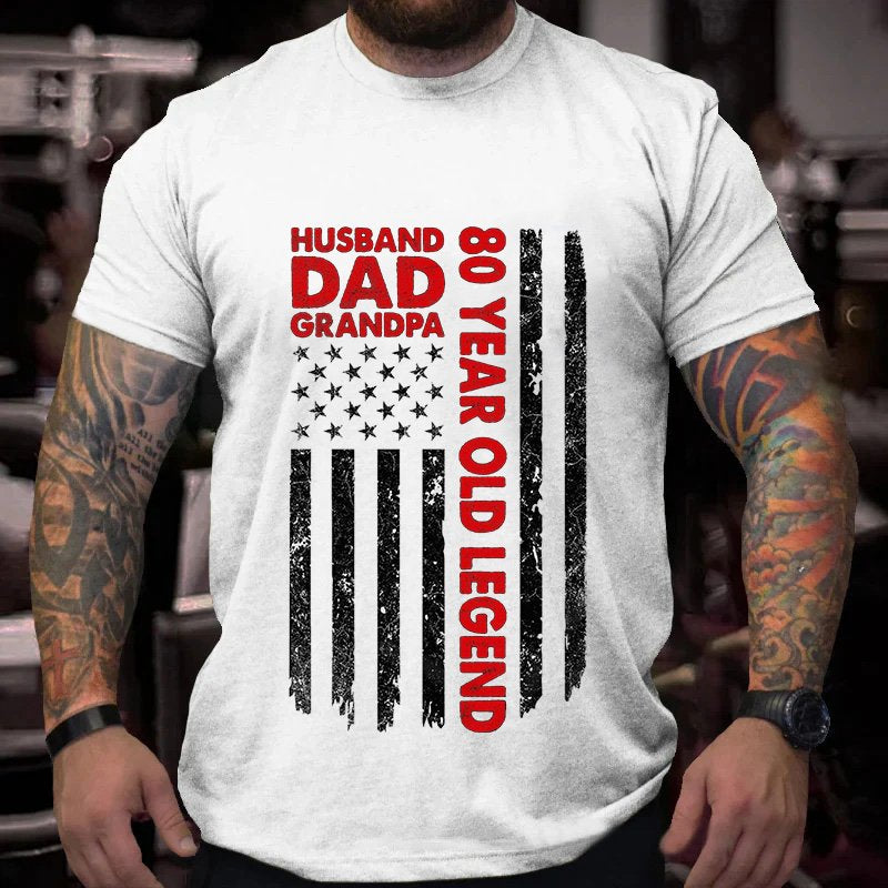 80 Year Old Legend Husband Dad Grandpa T-shirt