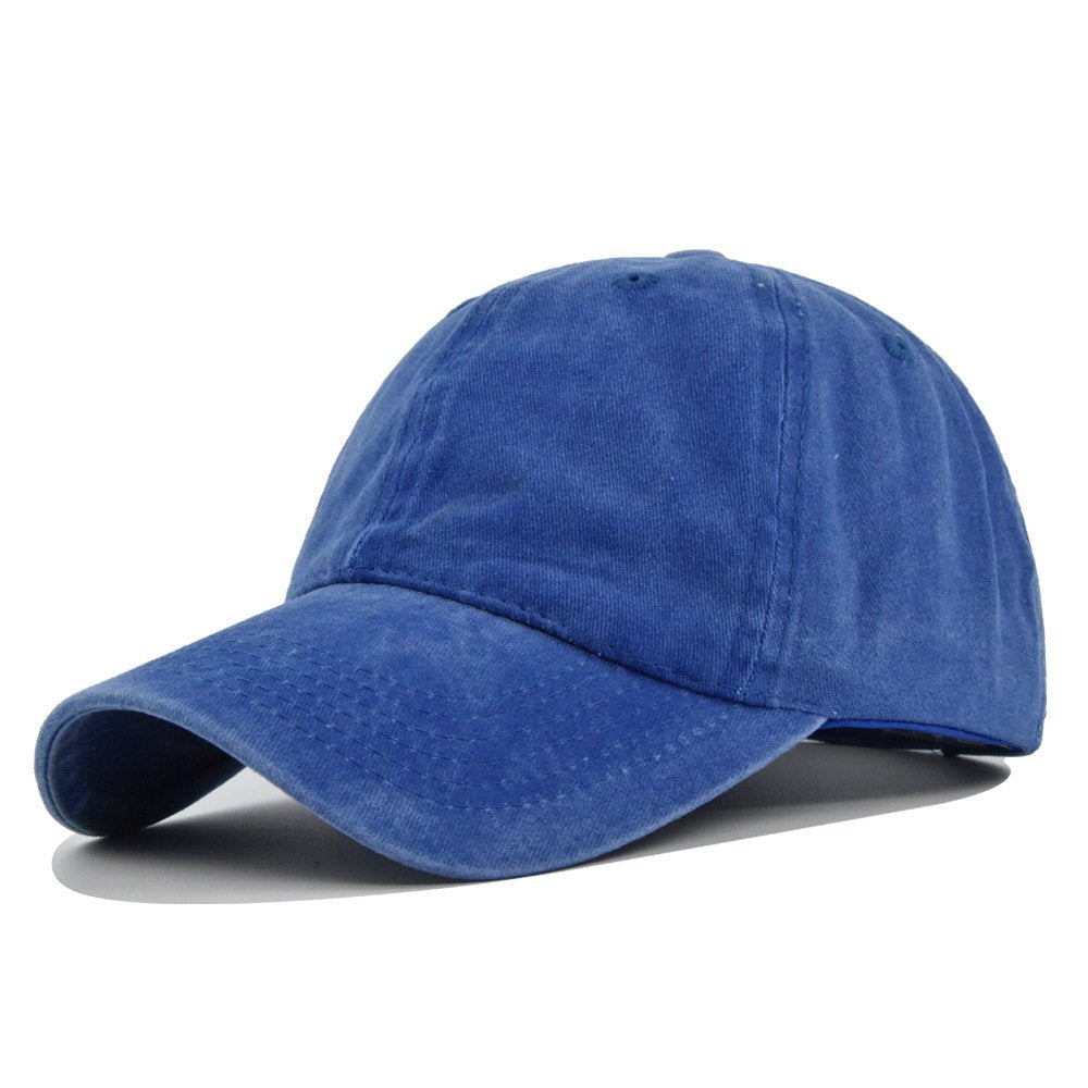 Solid Color Washed Baseball Cap