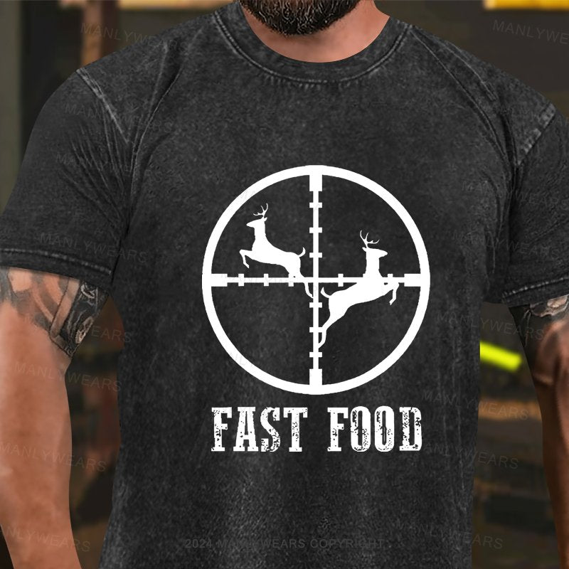 Fast Food Shooting Wshed T-Shirt