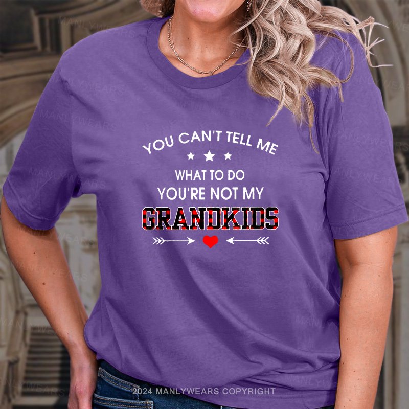 You Can't Tell Me What To Do You're Not My Grandkids  T-Shirt