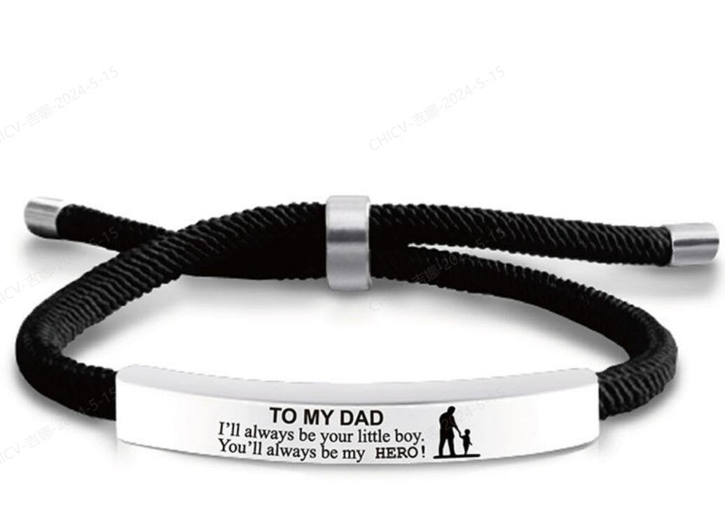 Father's Day knitted bracelet