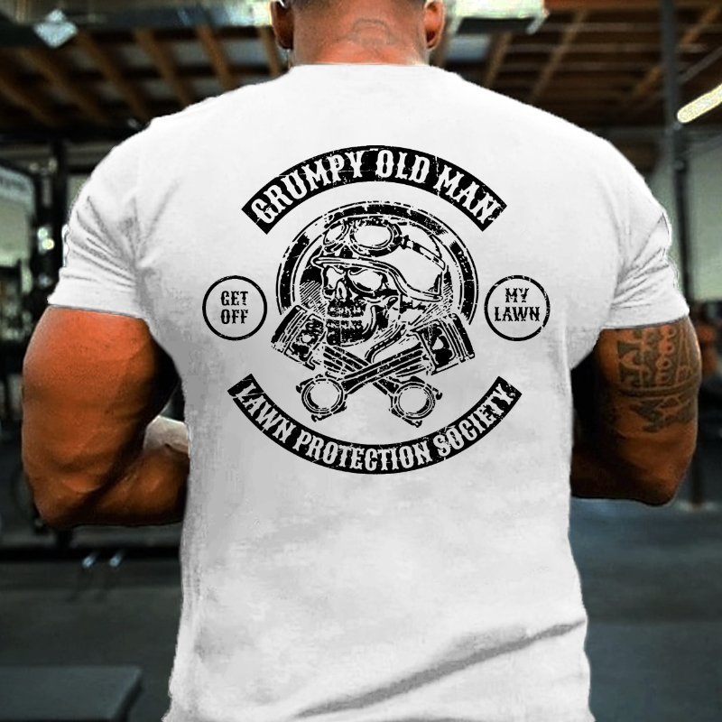 Grumpy Old Man Lawn Protection Society T-shirt