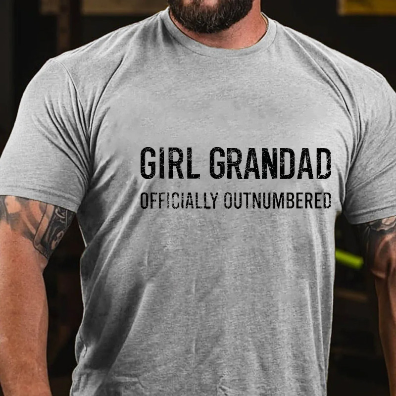 Girl Grandad Officially Outnumbered T-shirt