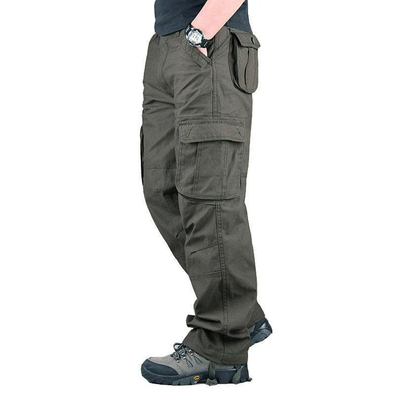 Men's Multi-Pocket Straight Cargo Pants