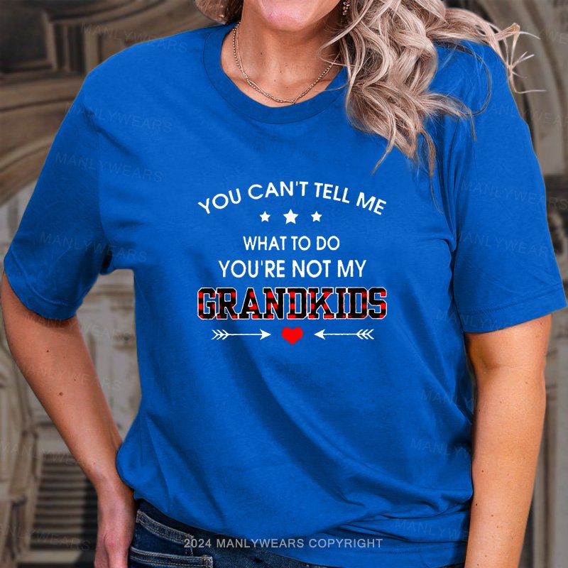 You Can't Tell Me What To Do You're Not My Grandkids  T-Shirt