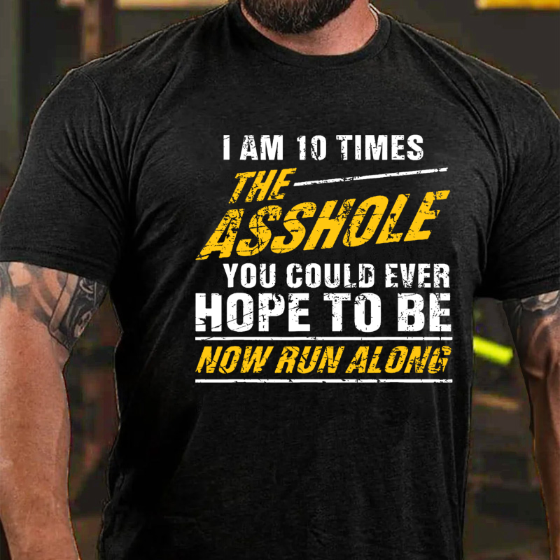 I Am 10 Times The Asshole You Could Ever Hope To Be Now Run Along Funny T-shirt