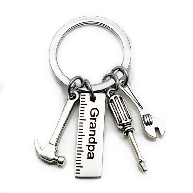 Stainless Steel Father's Day Gift Keychain