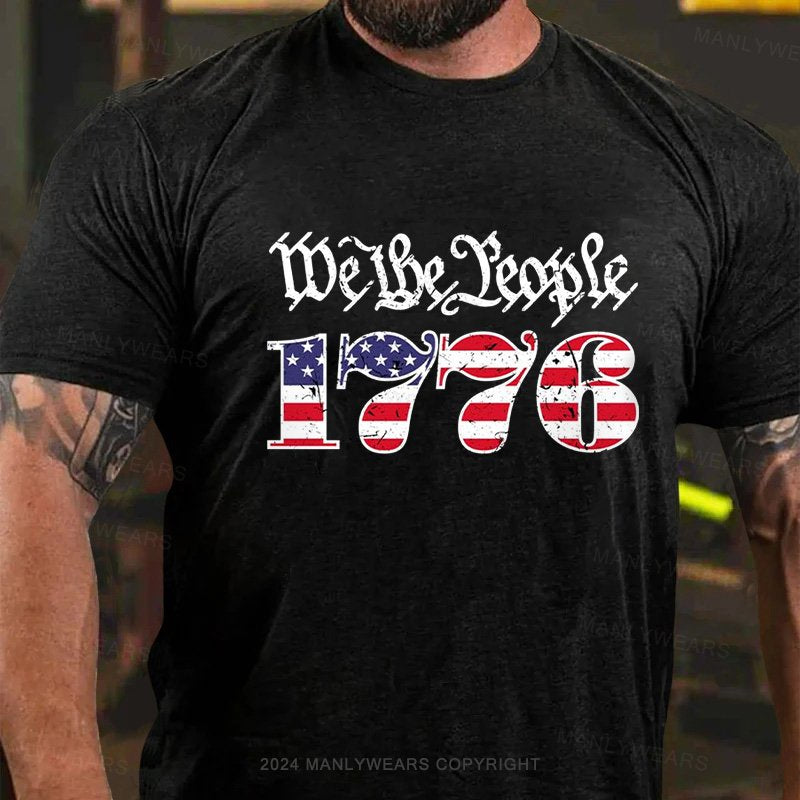 1776 Cotton Casual Short Sleeve T-Shirt